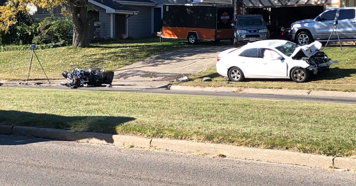 PD Motorcyclist dead after Saturday afternoon twovehicle crash in