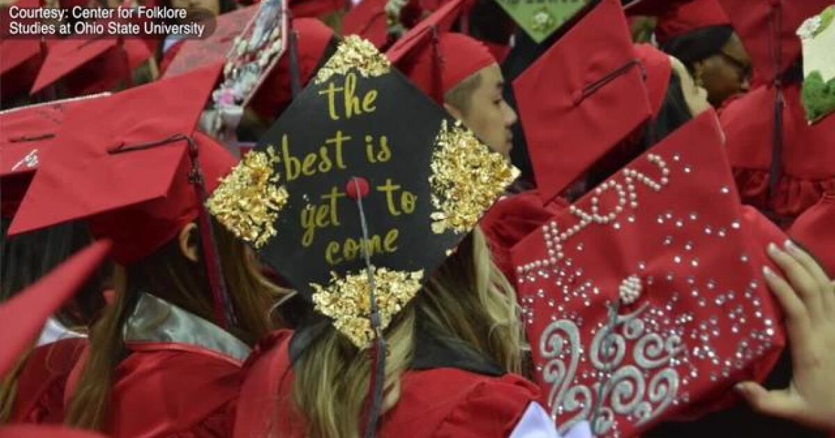 Graduation Caps Decorated To Celebrate Accomplishment But Also
