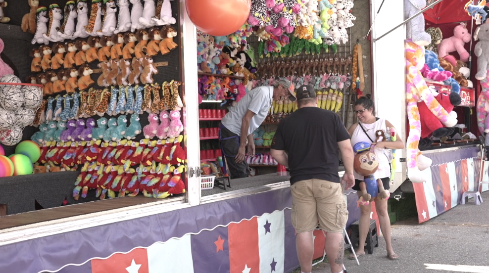 Jim Huffing working at the Ingham County Festival