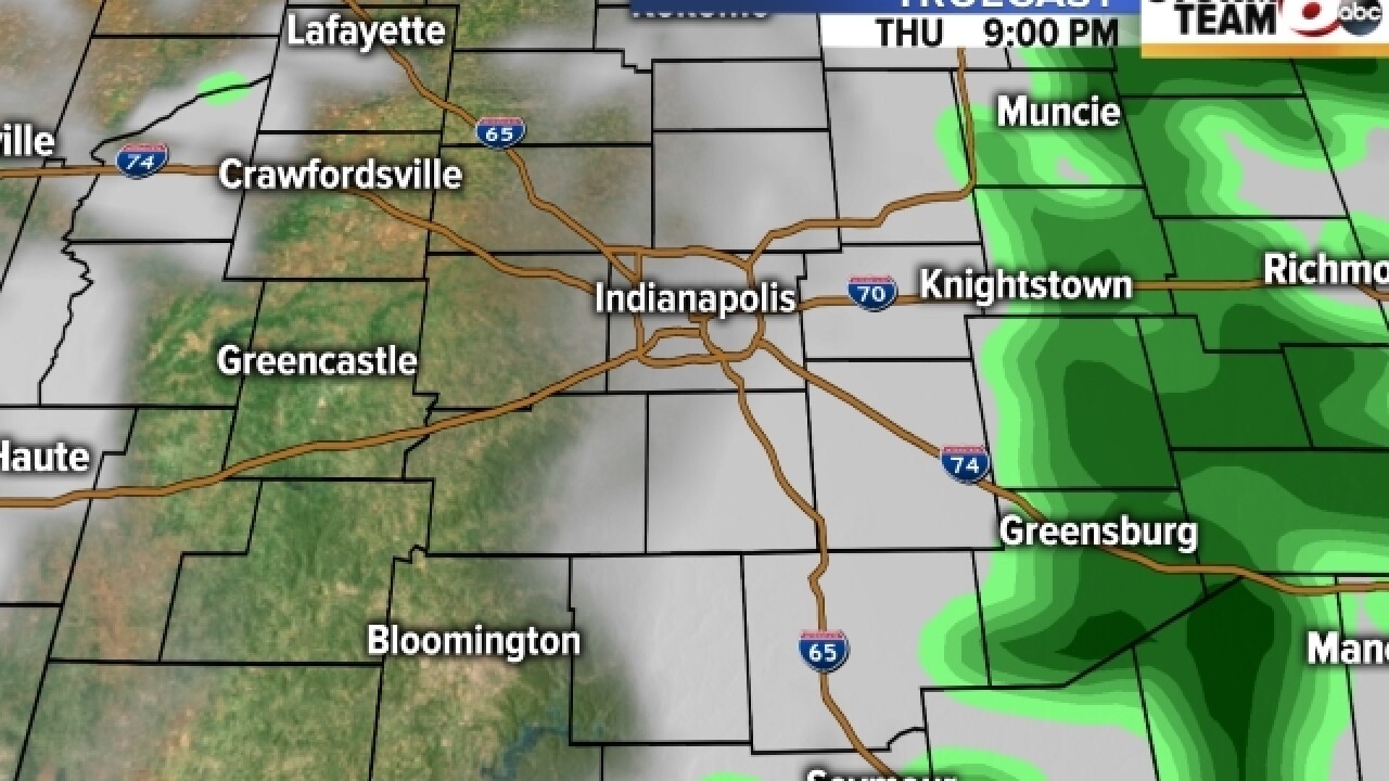 TIMELINE: Severe weather headed toward Indiana