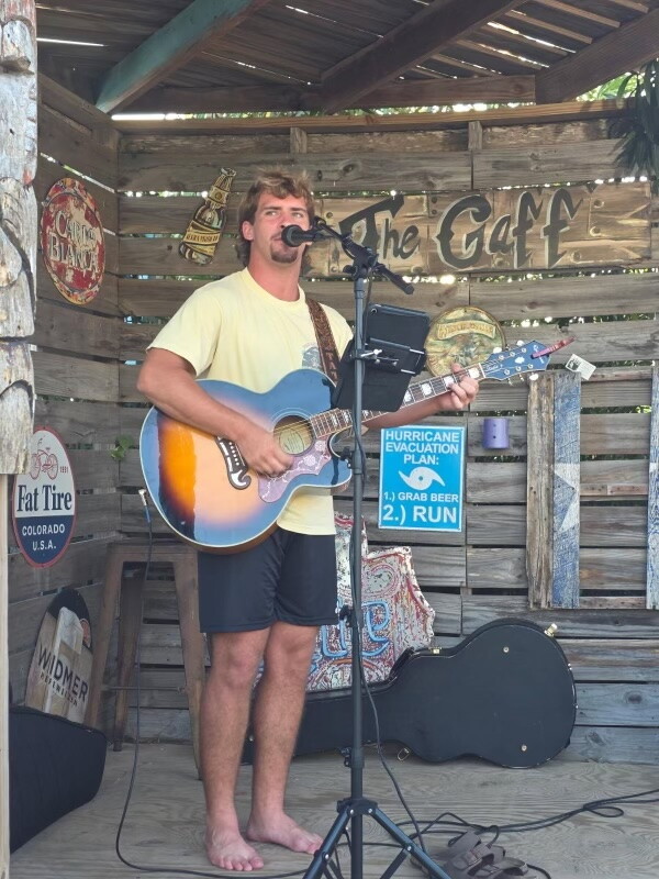 Gregory-Portland senior linebacker and musician Tate Mitchell