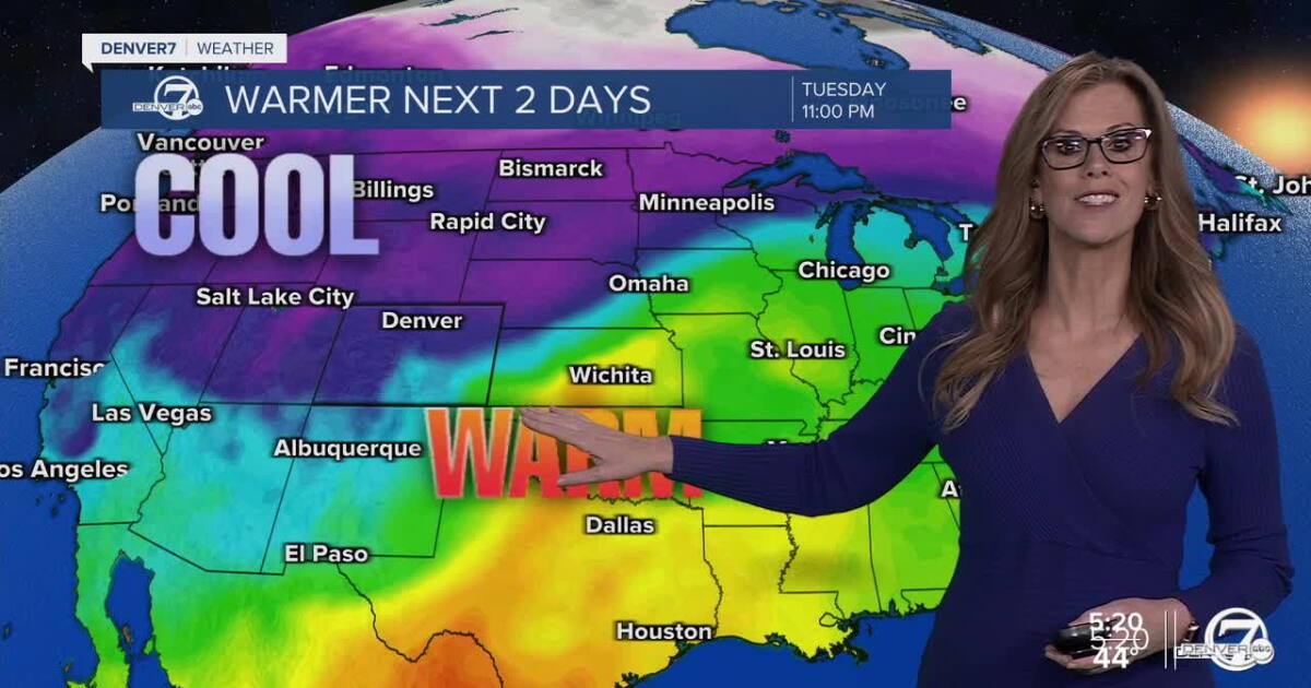 Warm and dry for Sunday with highs in the 60s