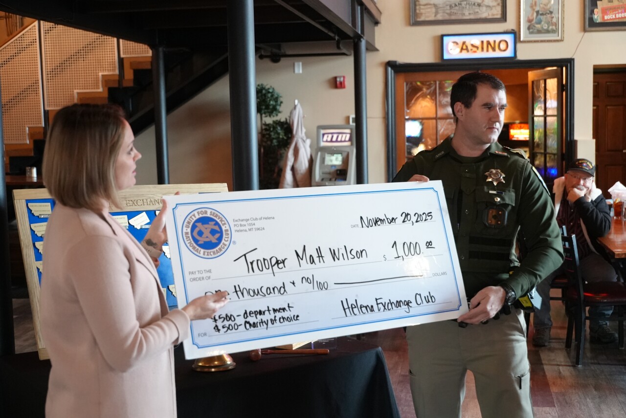 Trooper Matthew Wilson check