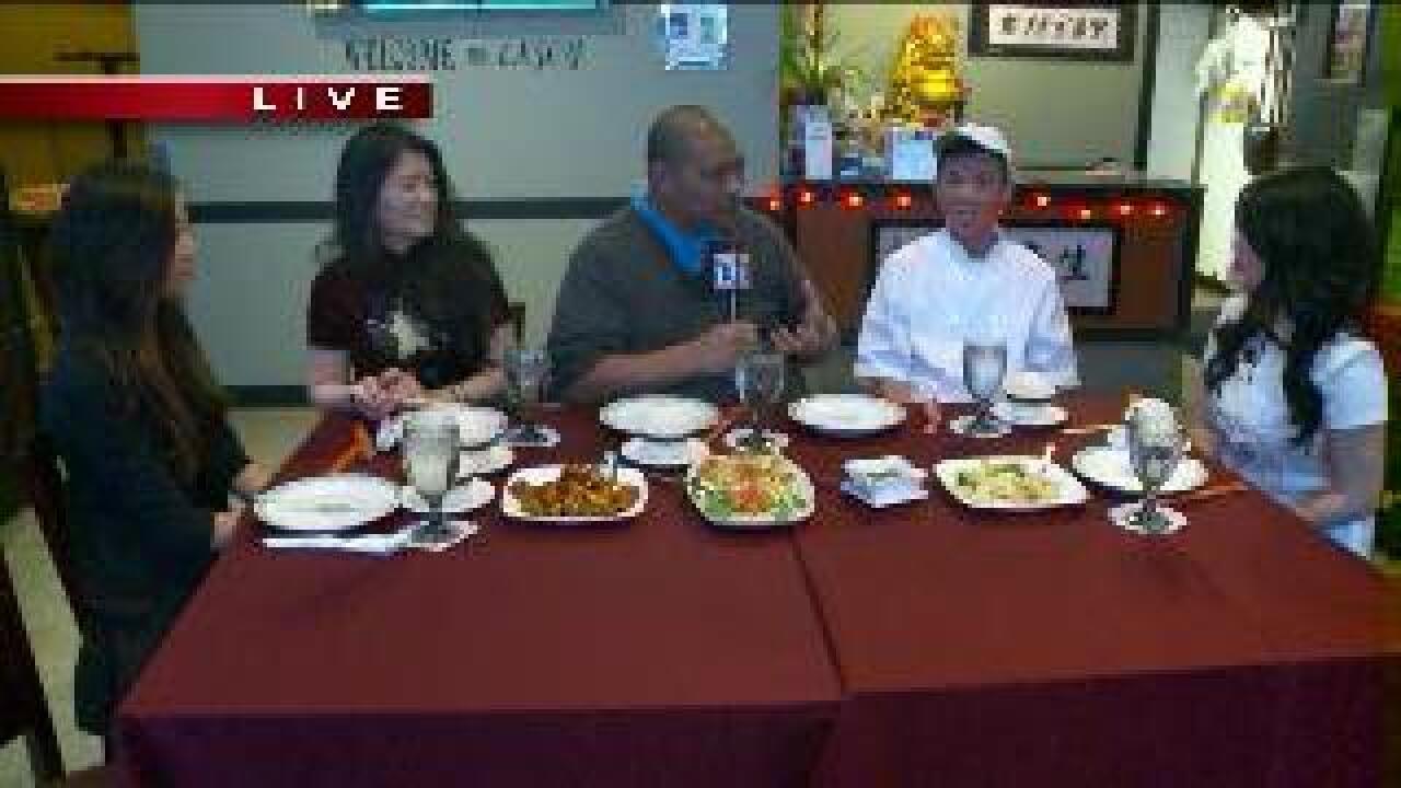 Budah enjoys Chinese New Year cuisine