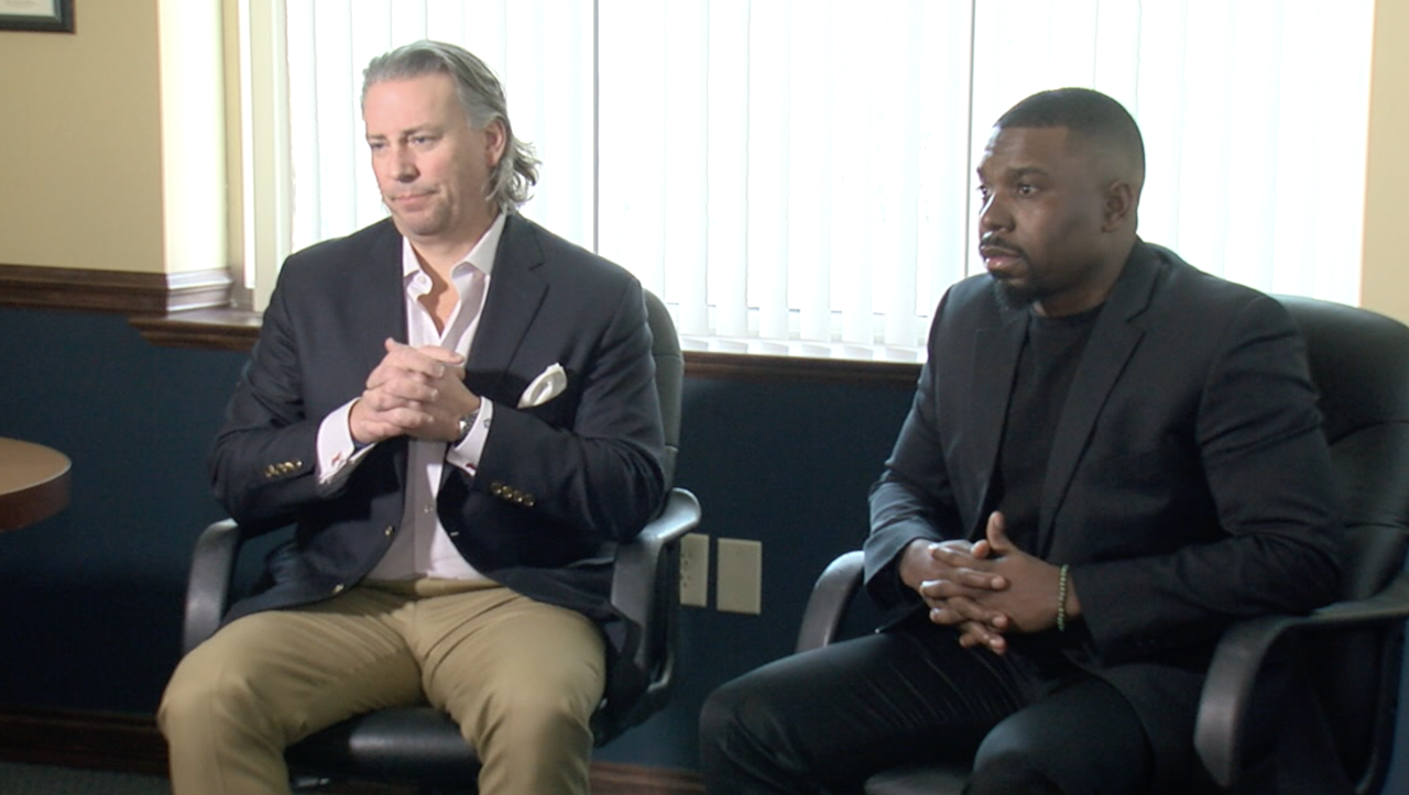 Attorney Ben Dusing and former Cincinnati City Councilman Jeff Pastor in a Jan. 12, 2022 interview.