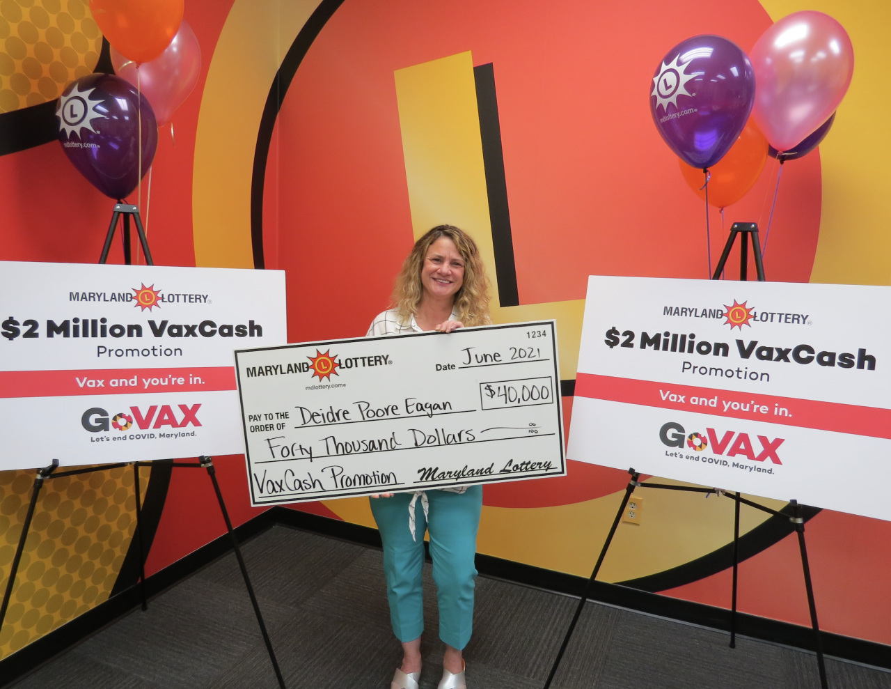 Towson Resident is First to Claim $40,000 VaxCash Prize