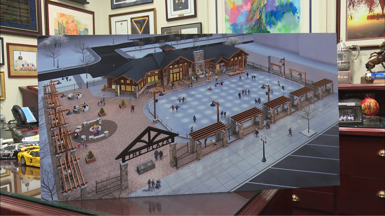 Neenah Plaza Ice Rink Blueprint