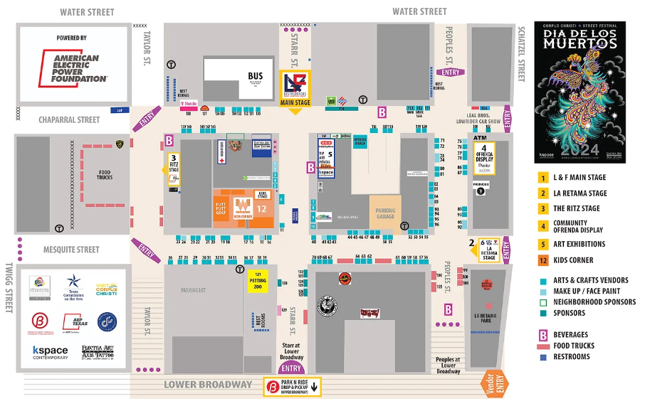 Dia de Los Muertos mapa