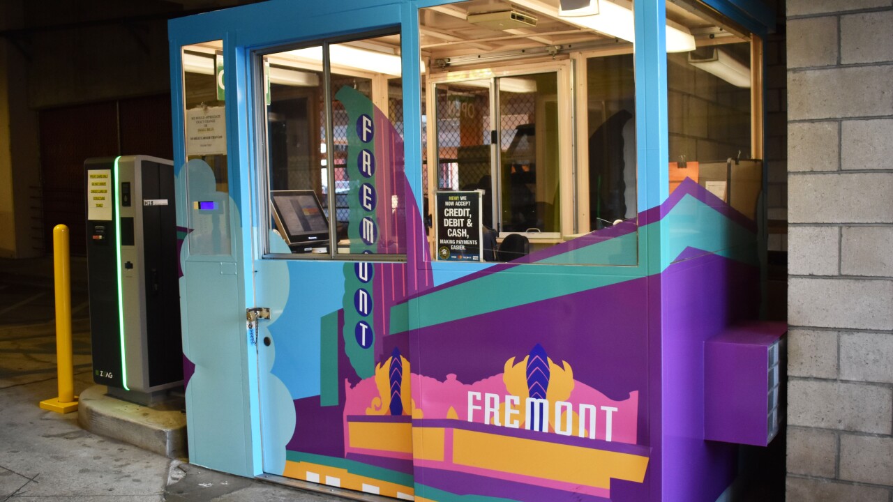 Downtown San Luis Obispo toll booth located at 871 Marsh St. 