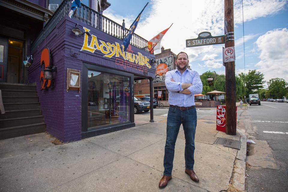 Jake Crocker outside Lady N'awlins in Richmond