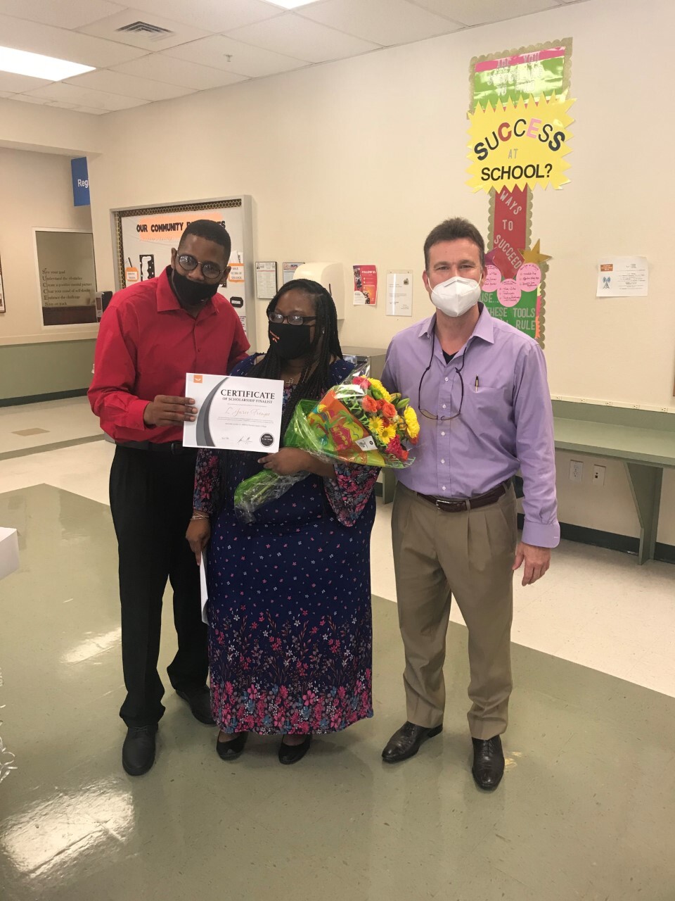 L'Jaree Troupe presented with scholarship