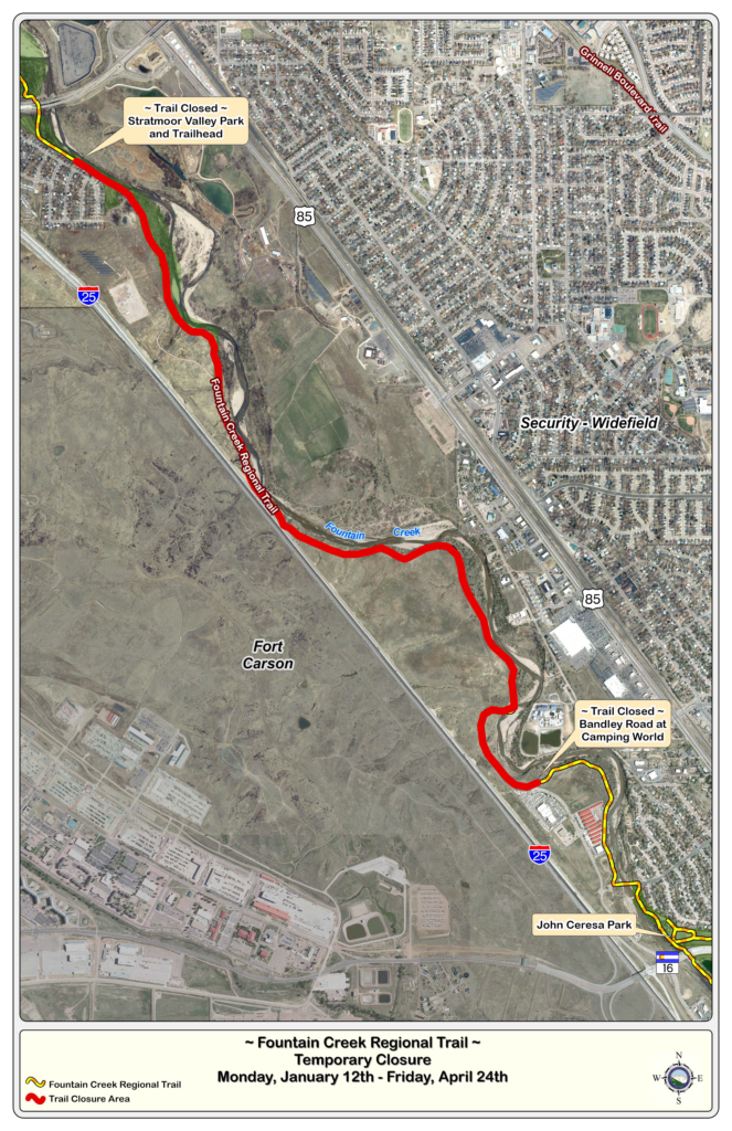 Fountain Creek Regional Trail Closure