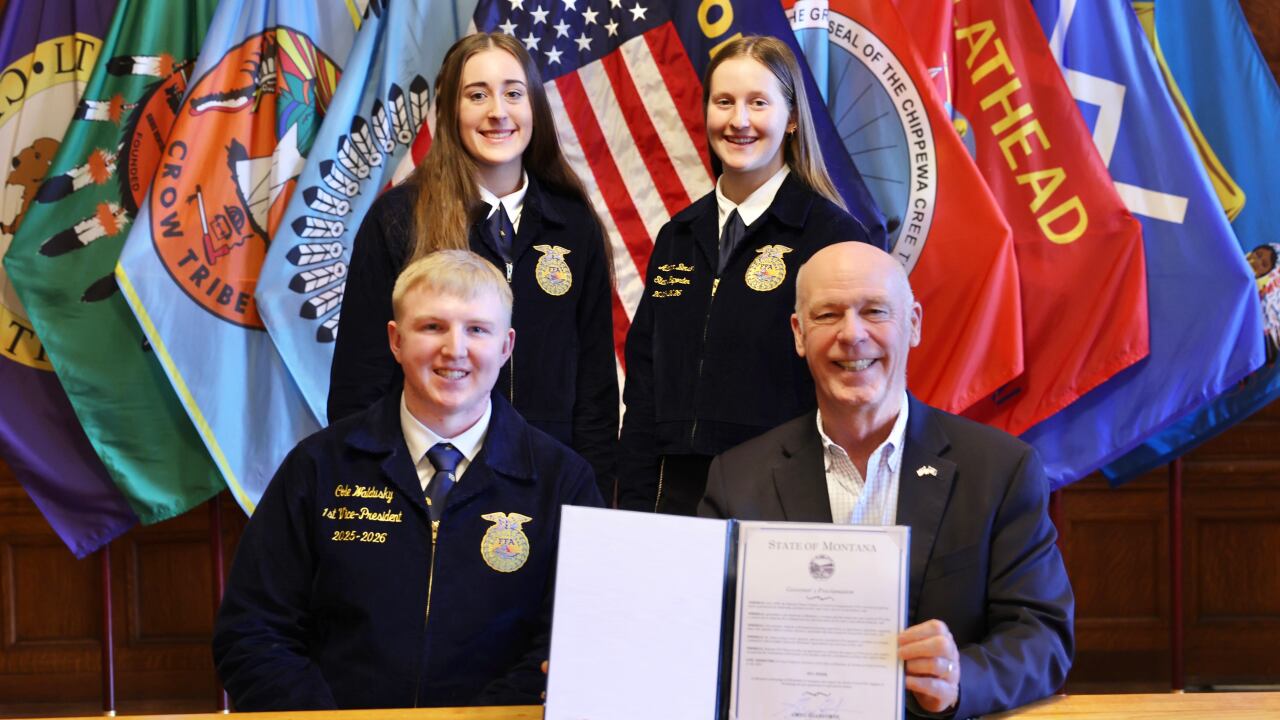 Gianforte proclaims FFA week in Montana