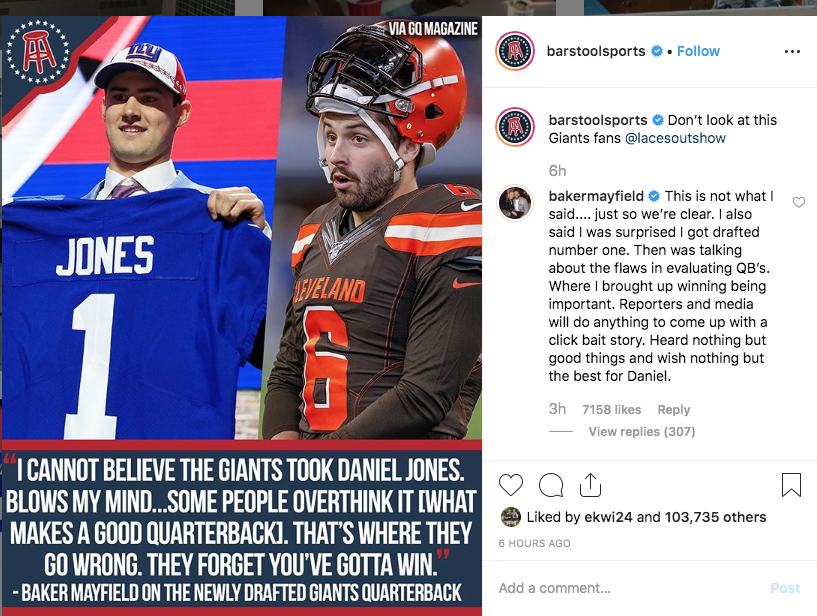 Commentary What Colin Cowherd And Everyone Else Got Wrong About Baker Mayfield S Comments To Gq