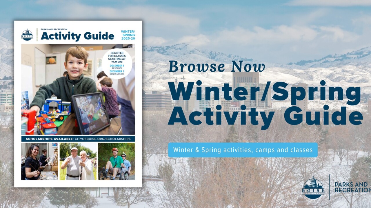 Boise Parks and Rec Winter Catalog 2025