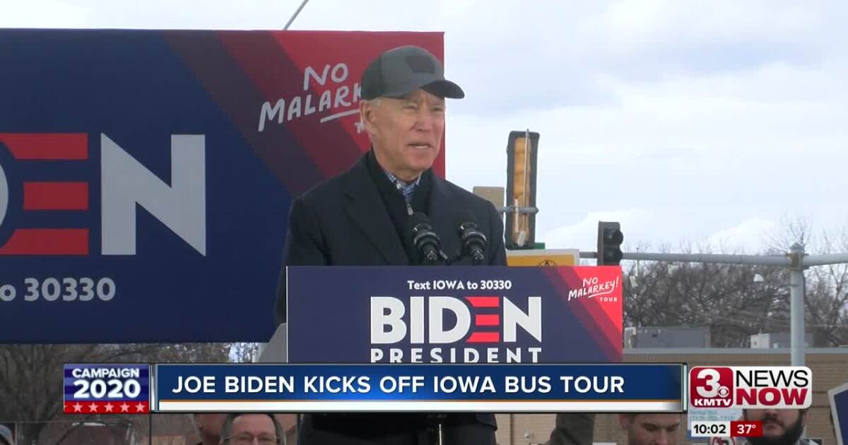 Biden Kicks Off Eight Day Bus Tour Throughout Iowa