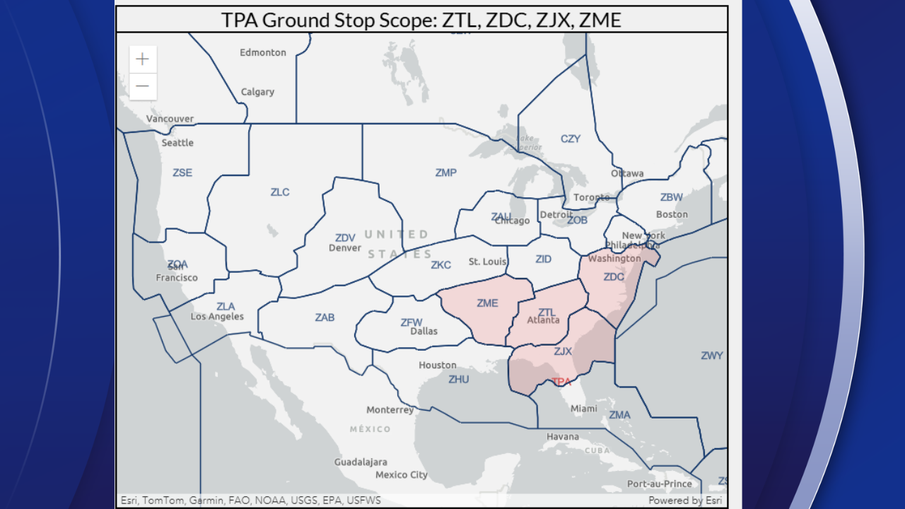 Federal Aviation Administration map