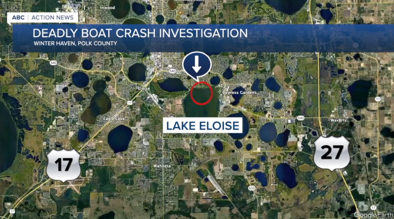 Fatal boat crash investigation underway at Lake Eloise