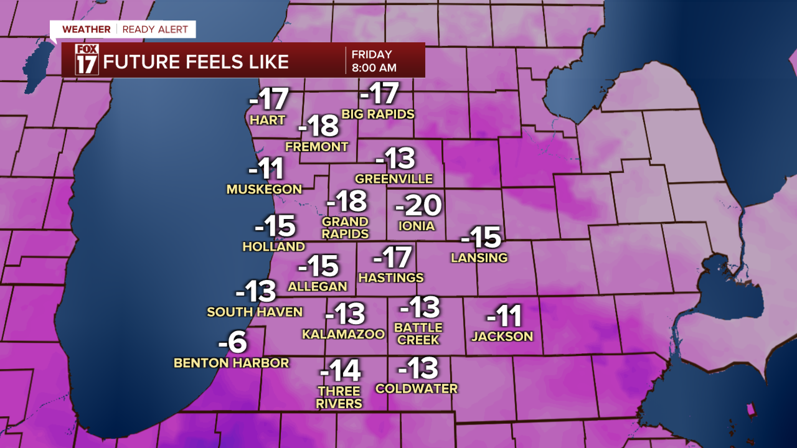 WEATHER READY ALERT: Dangerously cold wind chills overnight and Friday