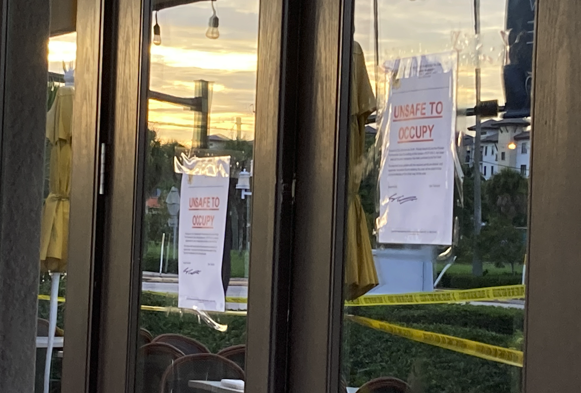 Naples Restaurant Ceiling Collapse