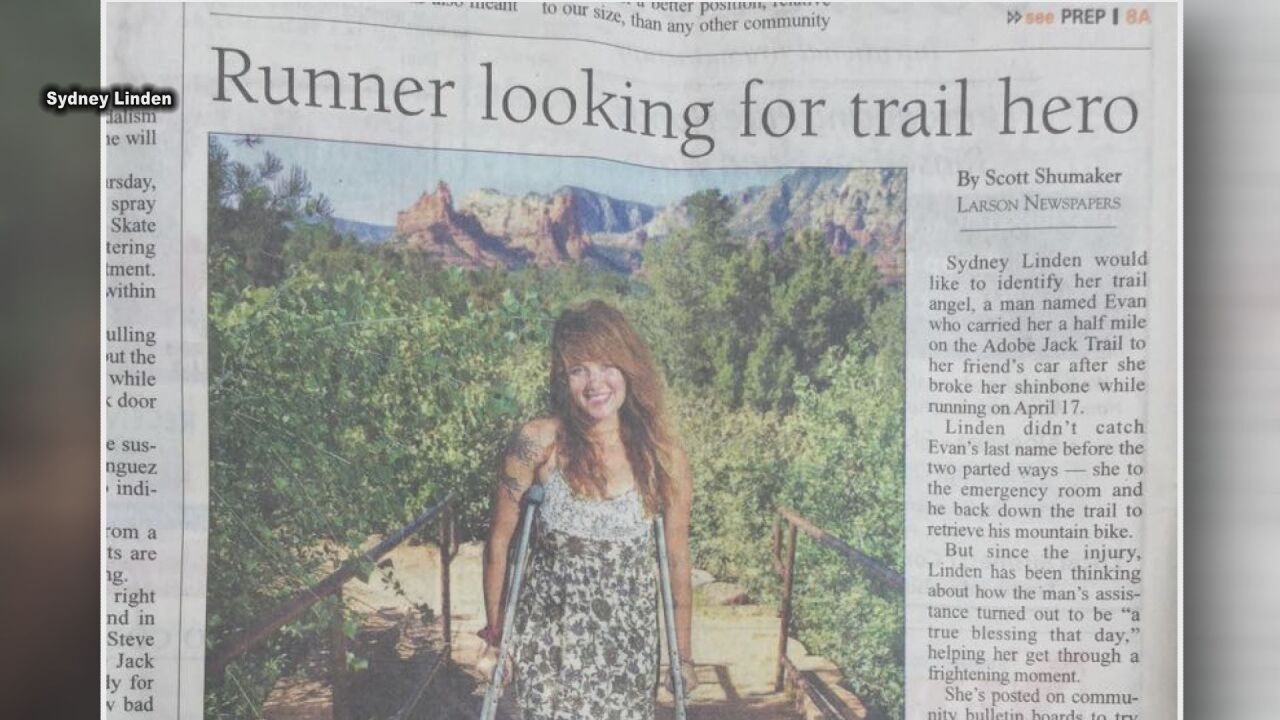 Sedona newspaper story about trail rescue