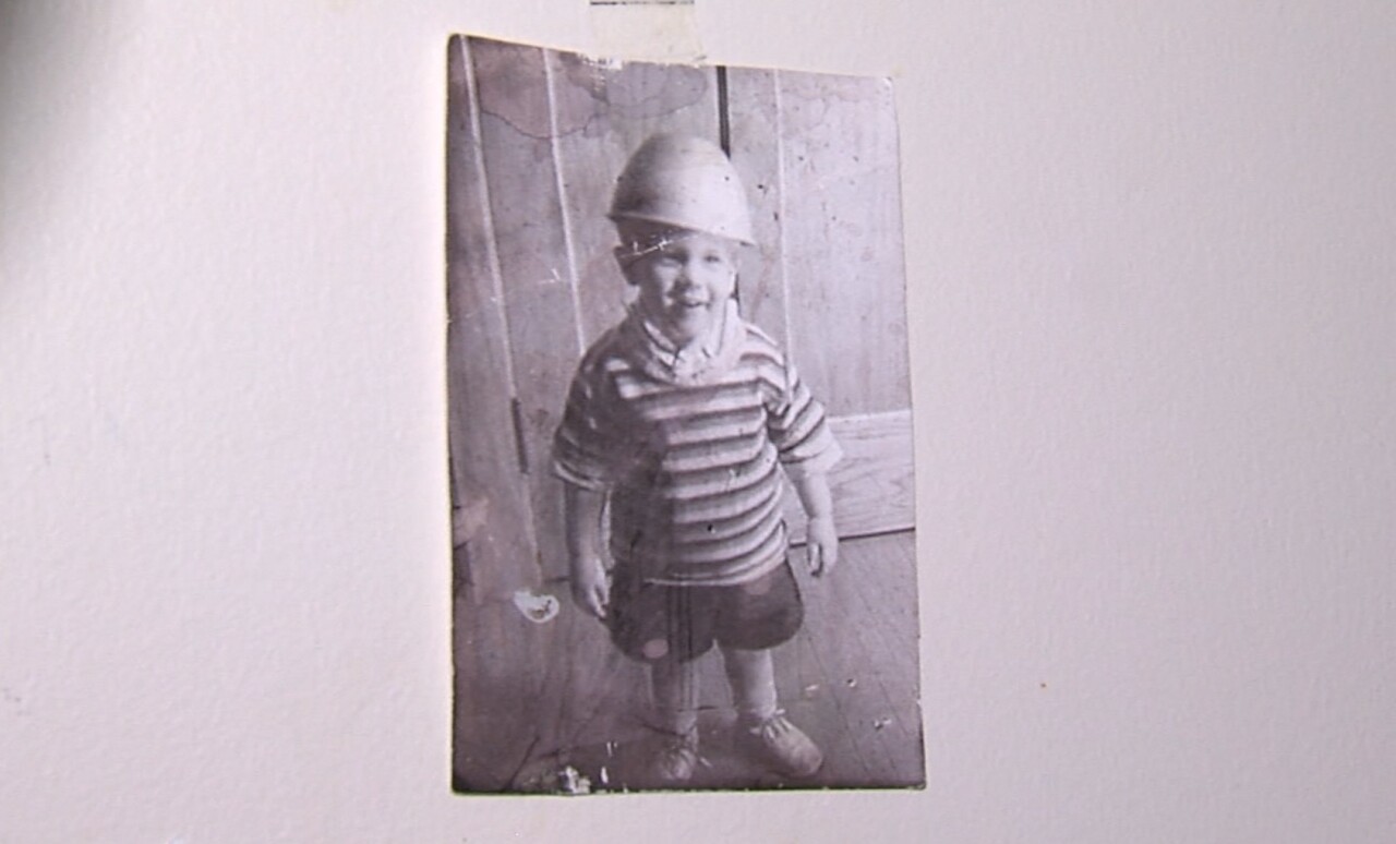 Joe Allen as a child