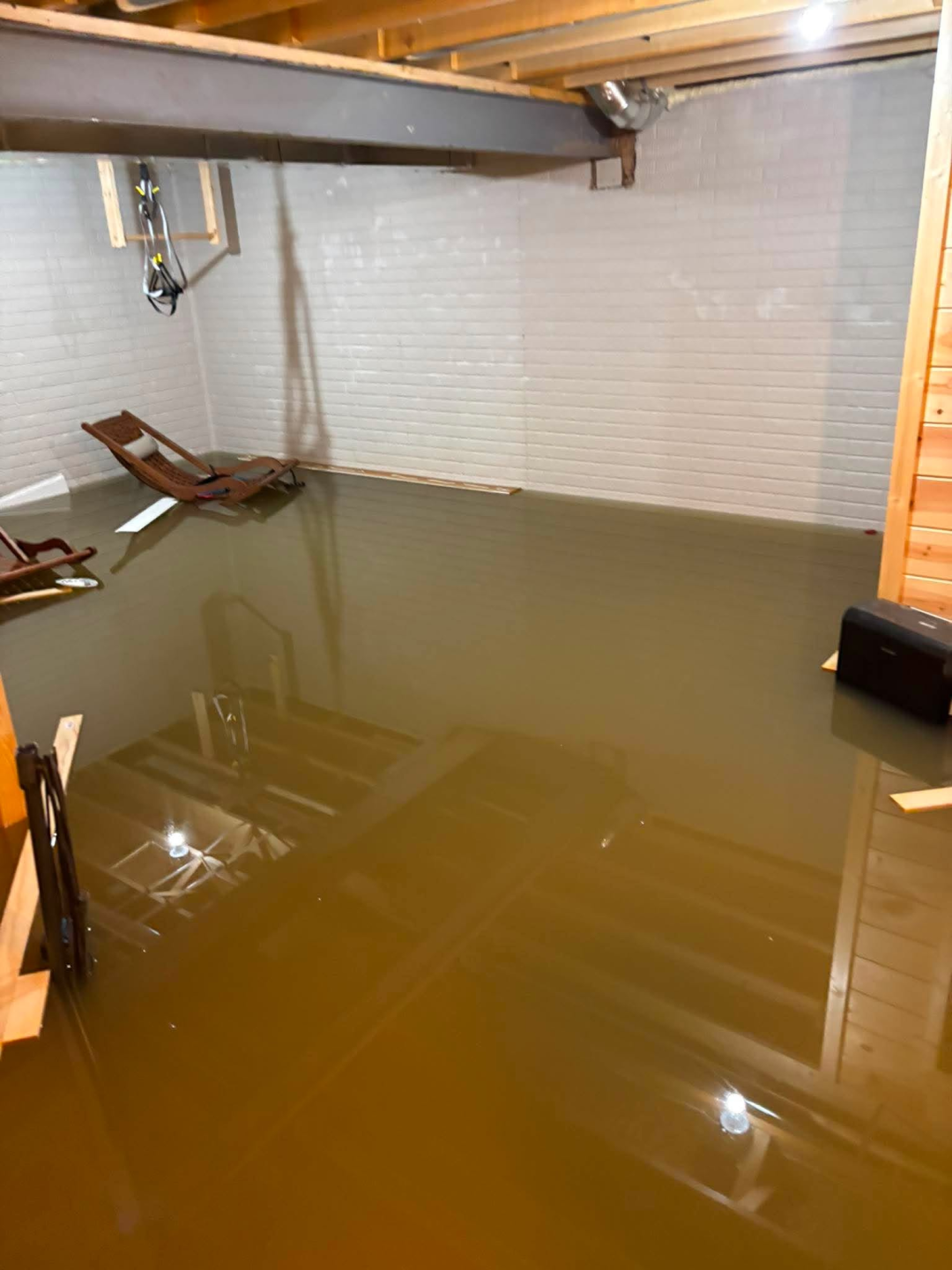Basement flooded