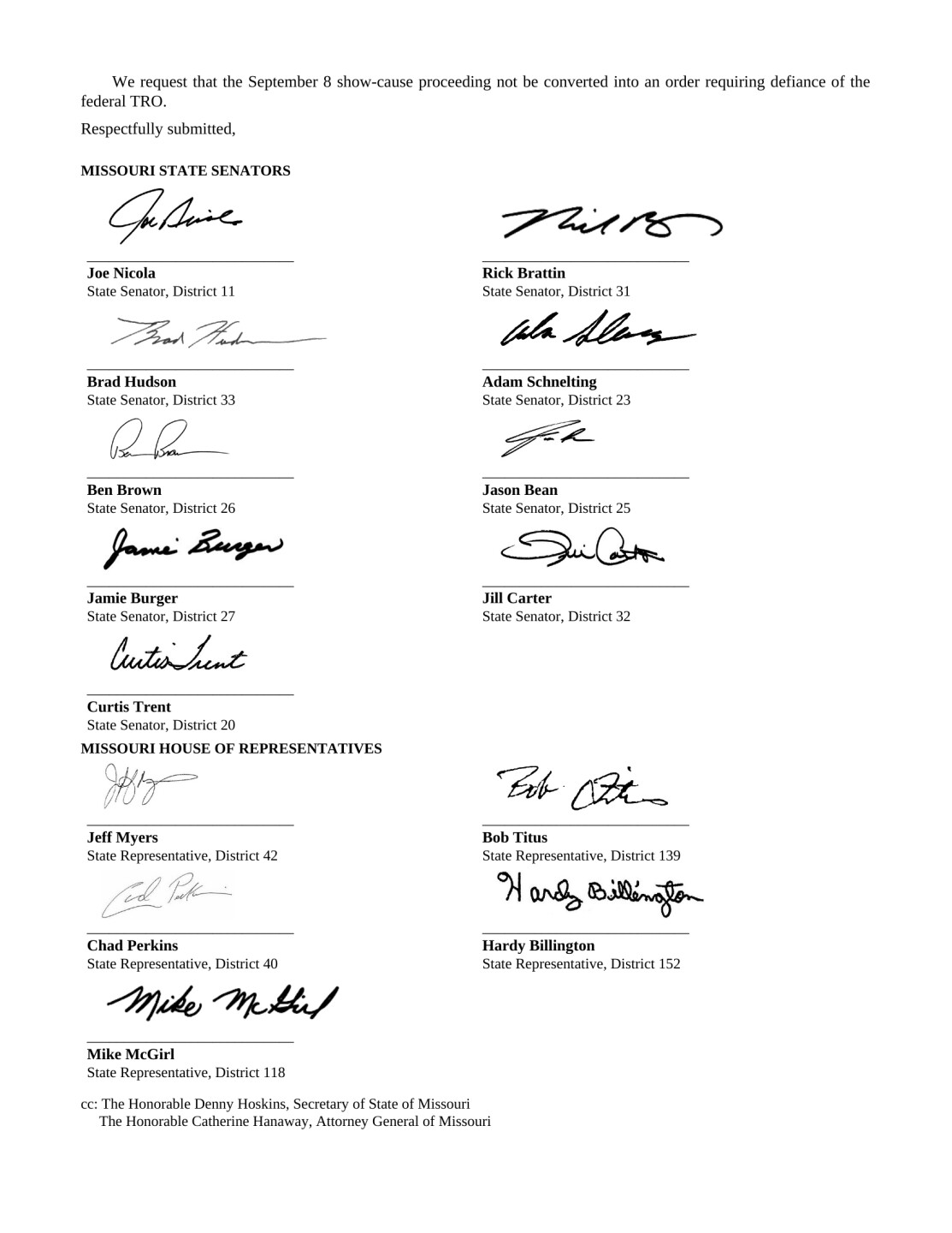 MOSUPCO Impeachment Letter