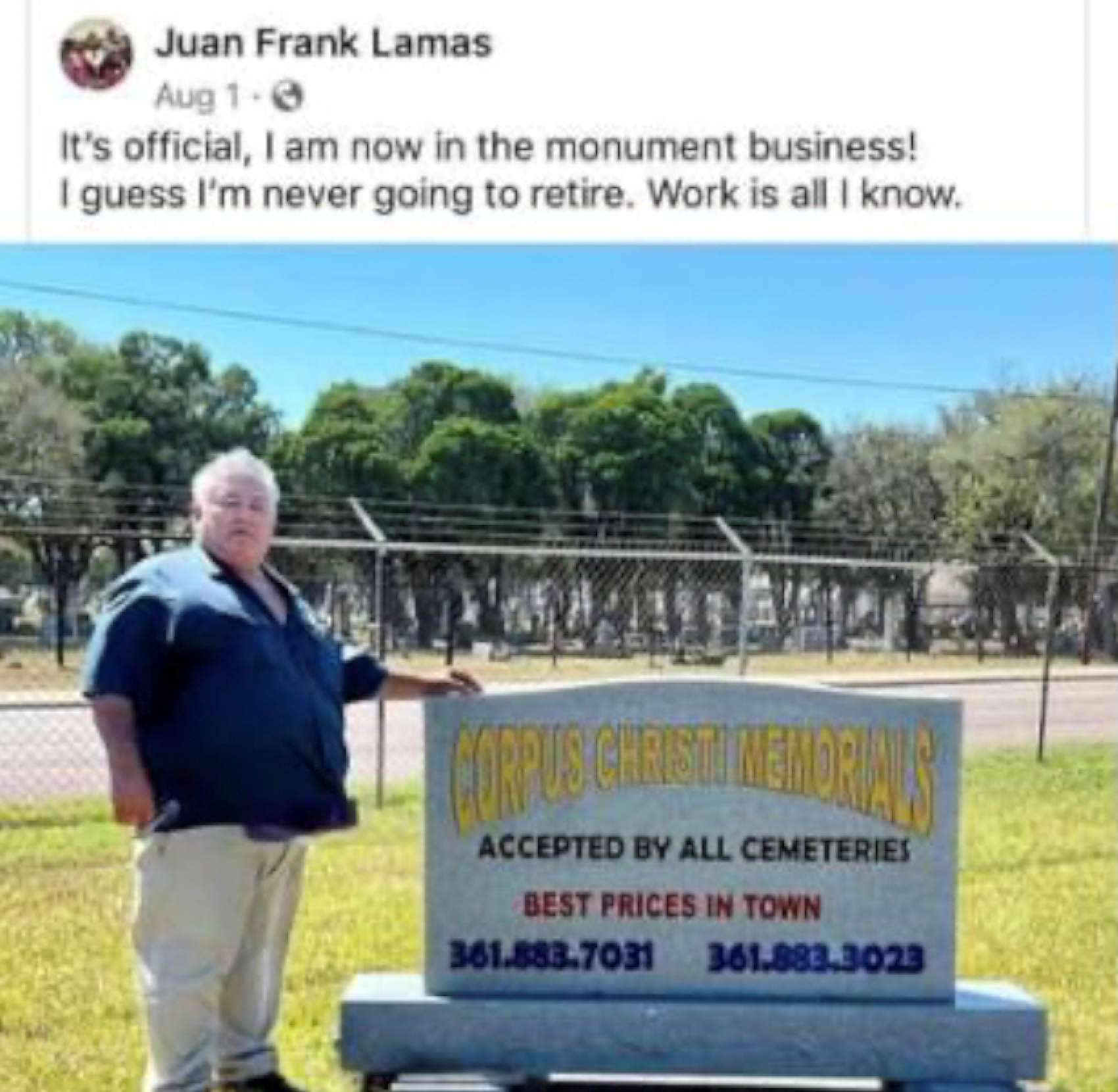 Dozens of families without headstones after Corpus Christi Memorials closes