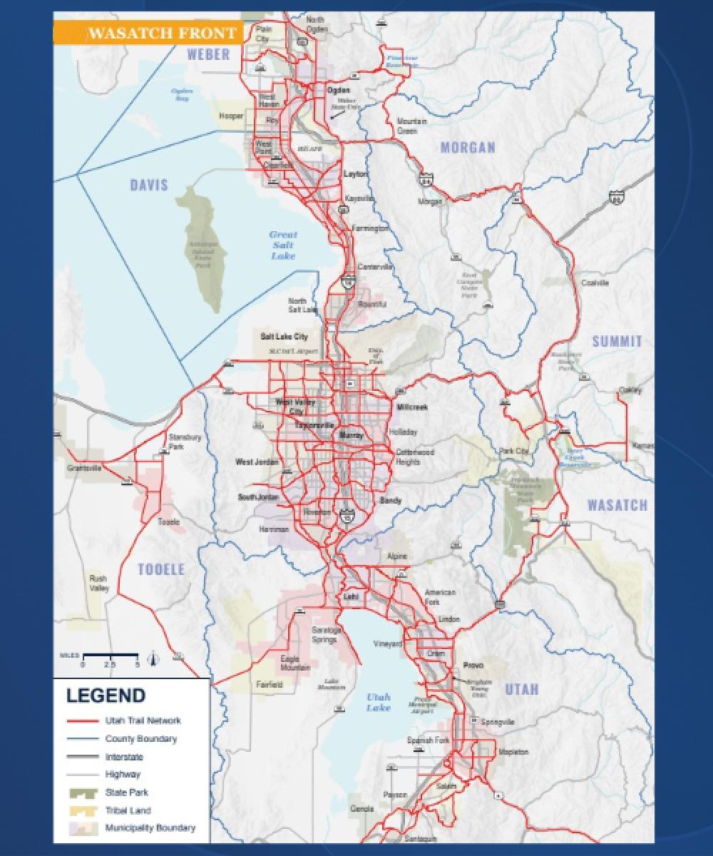Utah Trail Runes 2,600 miles of new paved trails part of Utah Trail Network plan