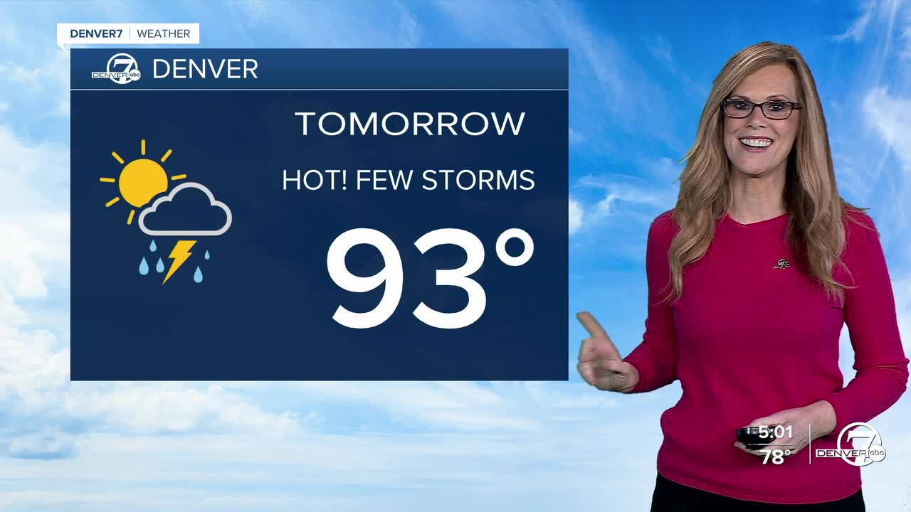 Hot weather returns Sunday