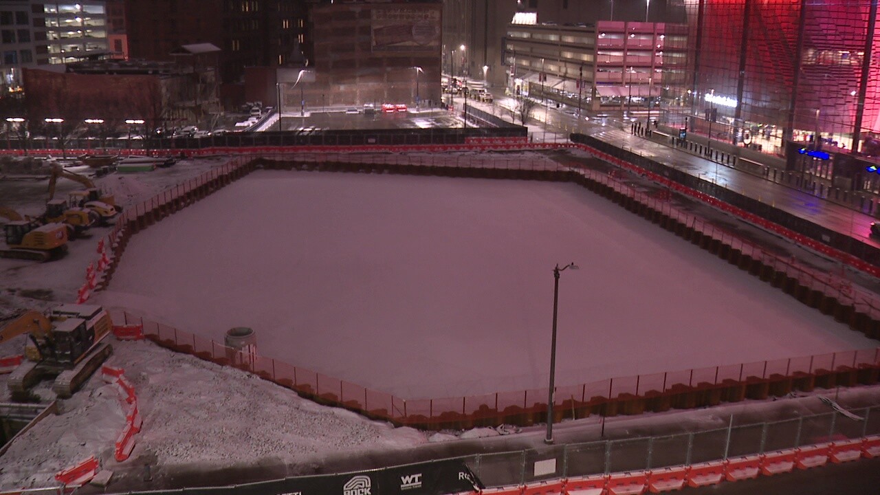 Bedrock started excavation and site preparations for Cosm last year. Now the property is ready for vertical construction.