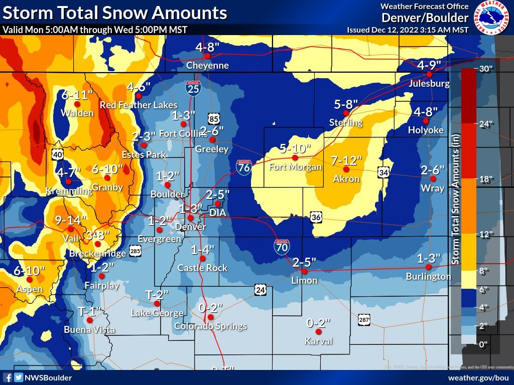 snow totals dec 12-13, 2022_National Weather Service