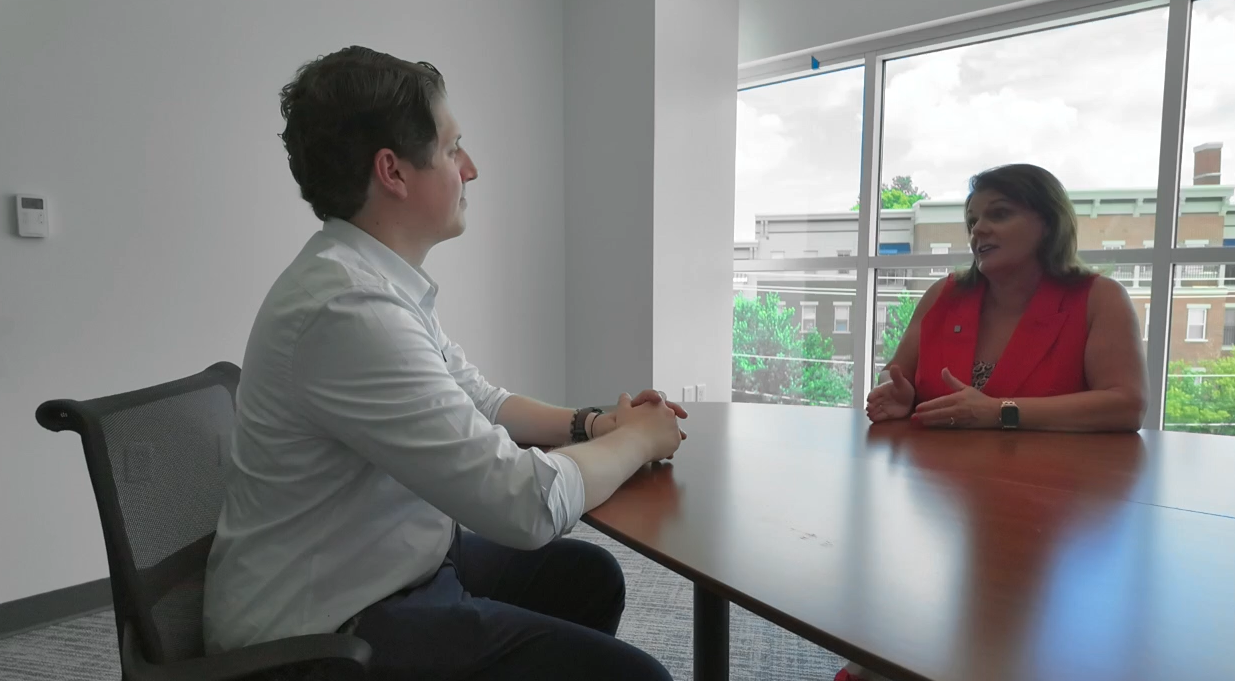 NKY Chamber VP Tami Wilson and WCPO 9 News Reporter Sam Harasimowicz