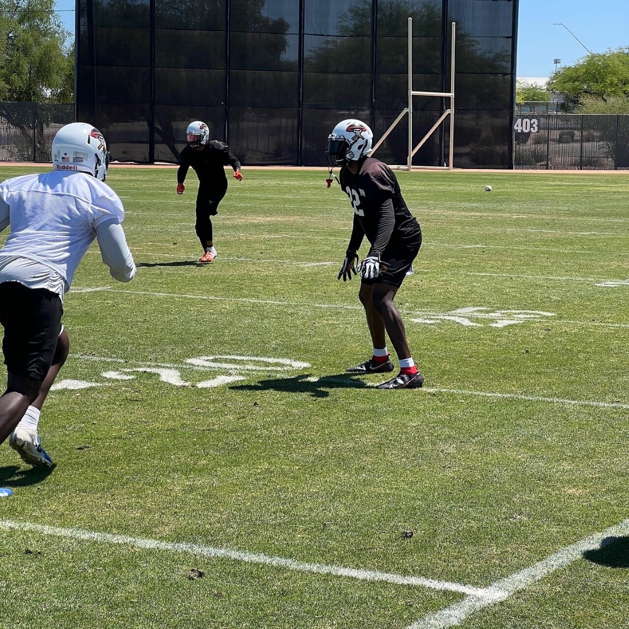 Cam Gaddis at Sugar Skulls practice