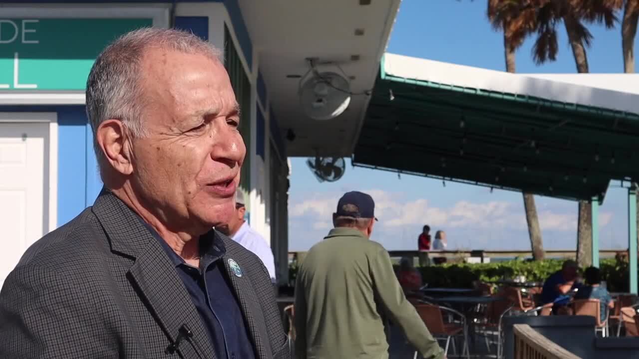 Vero Beach Mayor John Cotugno favors the Brightline station in Fort Pierce. Jan. 31, 2024