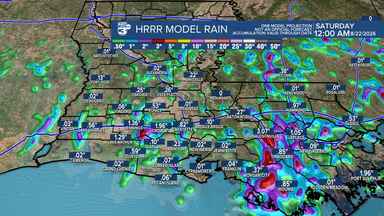 Extended HRRR Accumulation Acadiana.png