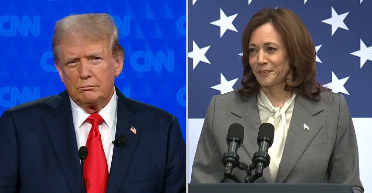 trump kamala visit
