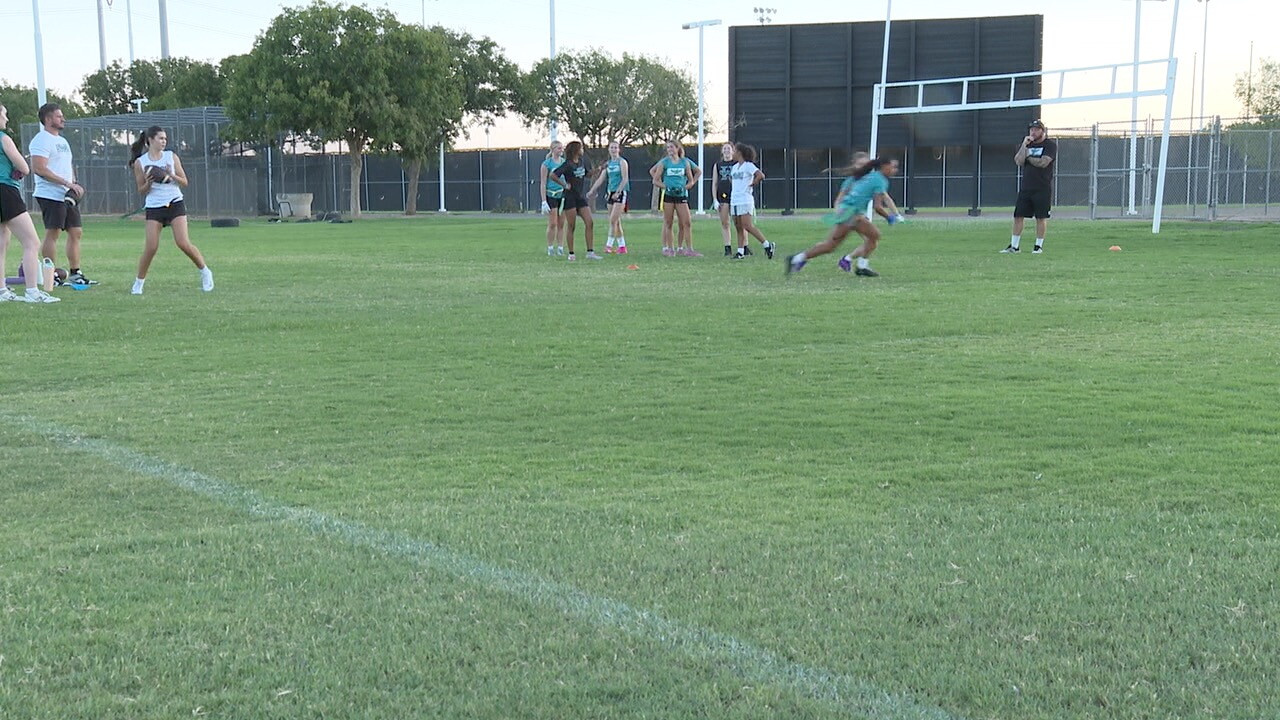 Girls flag football takes off at Highland High School and across Arizona