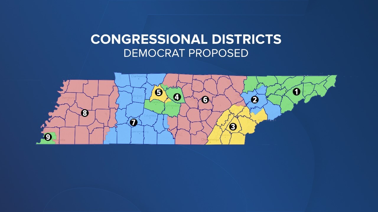 congressional districts democrat proposed