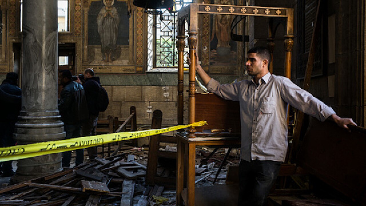 Bombing near Cairo cathedral kills at least 25