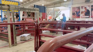 Pens set up for Canyon County fair 
