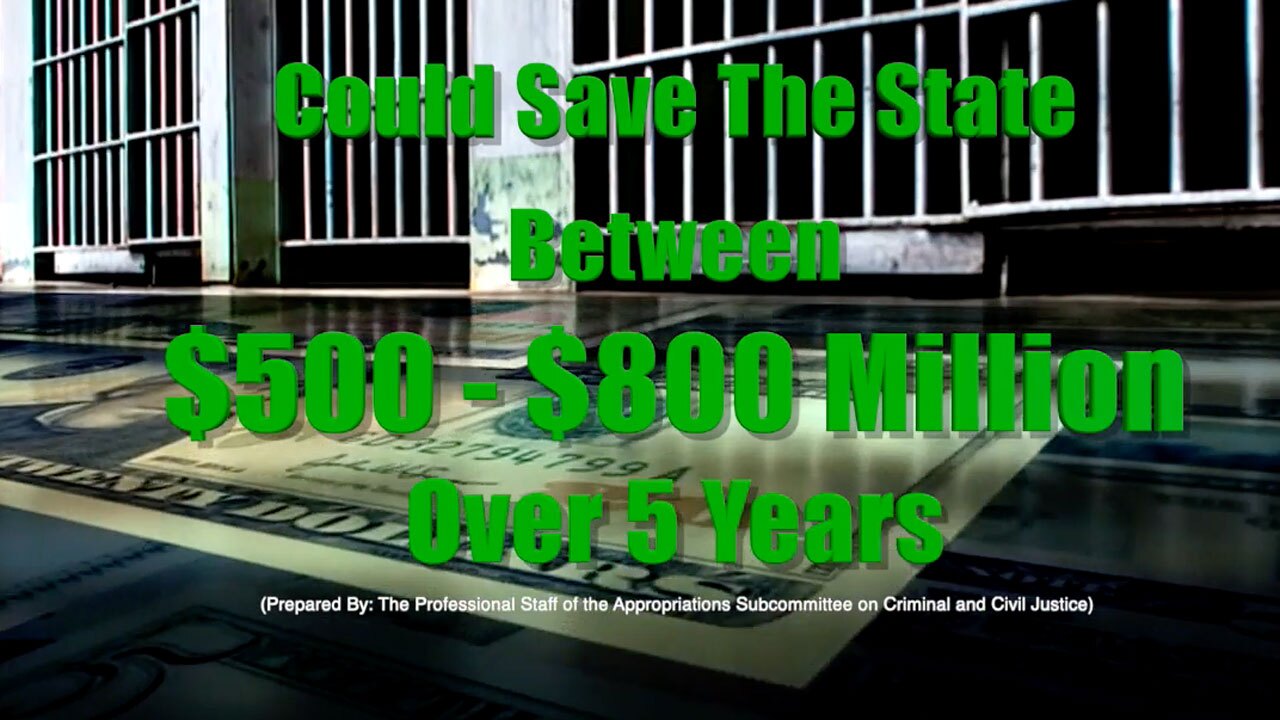 Proposed Florida criminal reform bill could save Florida $500 to $800 million over five years