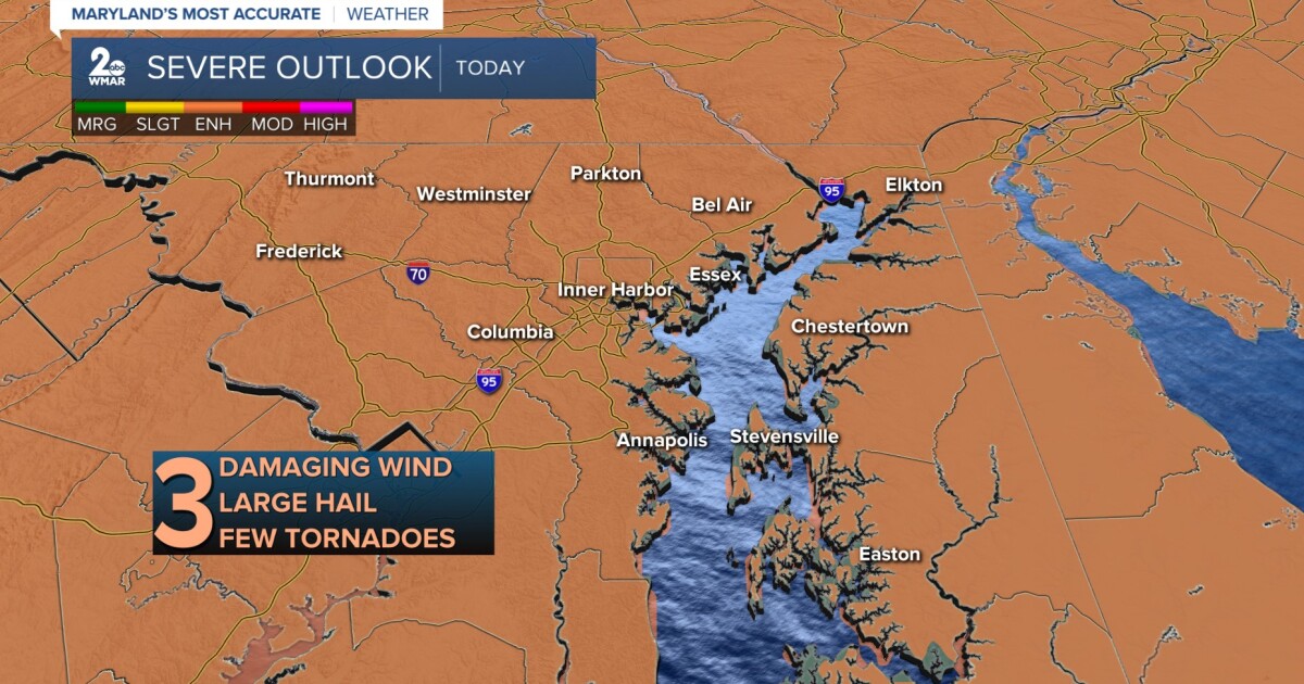 Strong to severe storms develop on this Tuesday