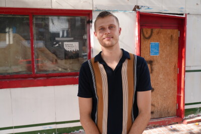 Tanner Mobley, lead organizer with the Baltimore Small Business Rights Coalition