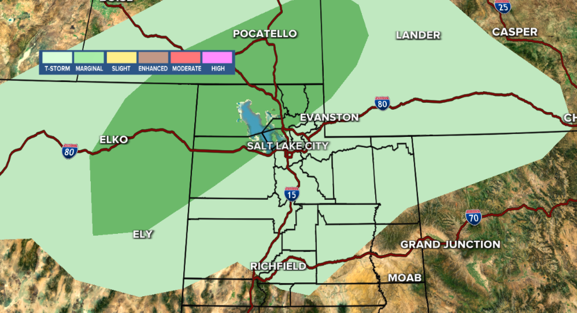 Severe storms, strong winds possible for northern Utah Thursday