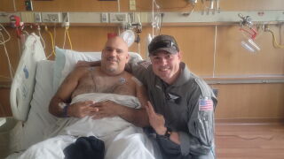 Richard Halleck recovers in hospital