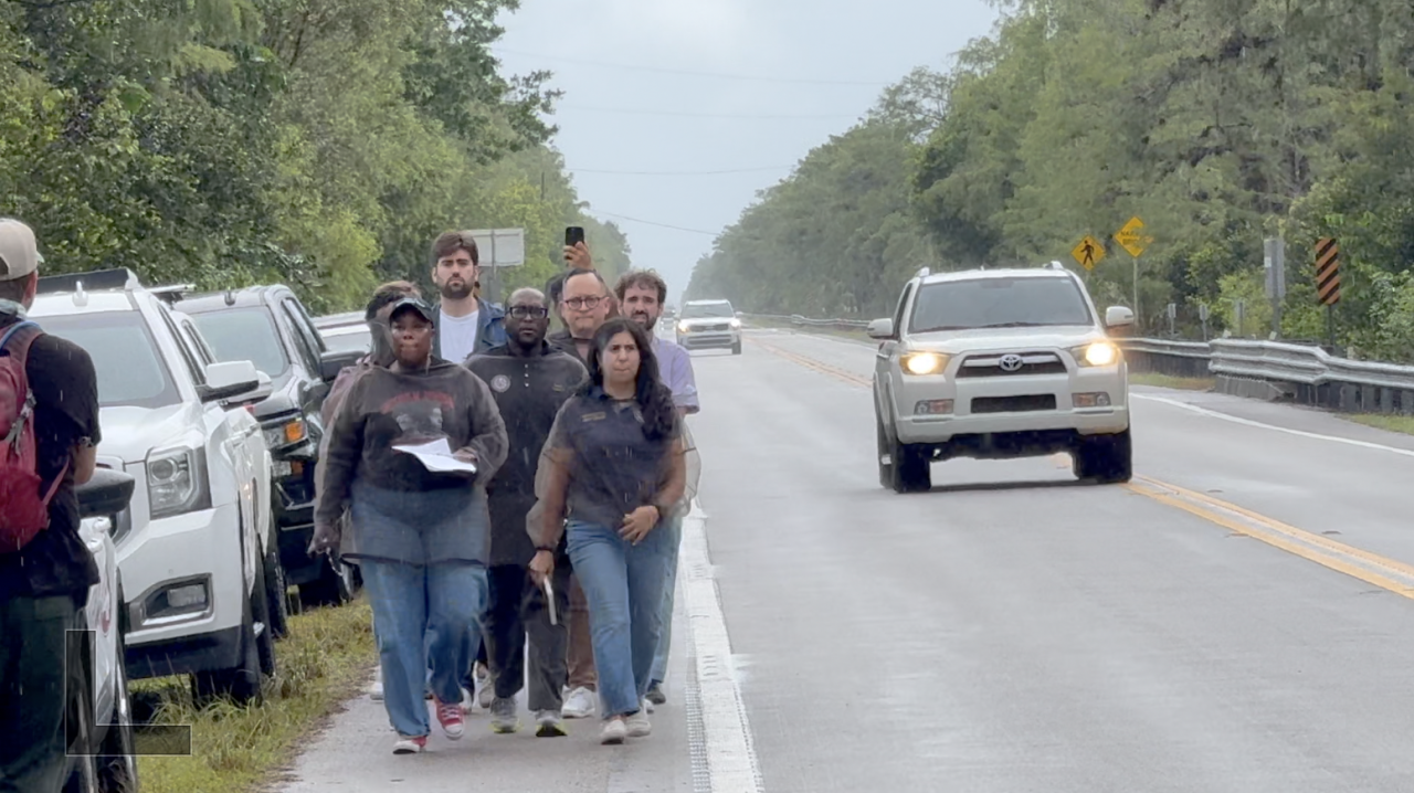 Florida lawmakers at Alligator Alcatraz
