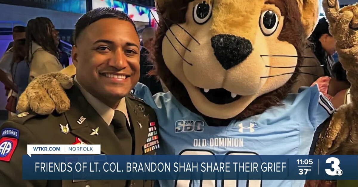 Brandon Rozanski Rotc Friends remember fallen ODU ROTC instructor Lt. Col. Brandon Shah