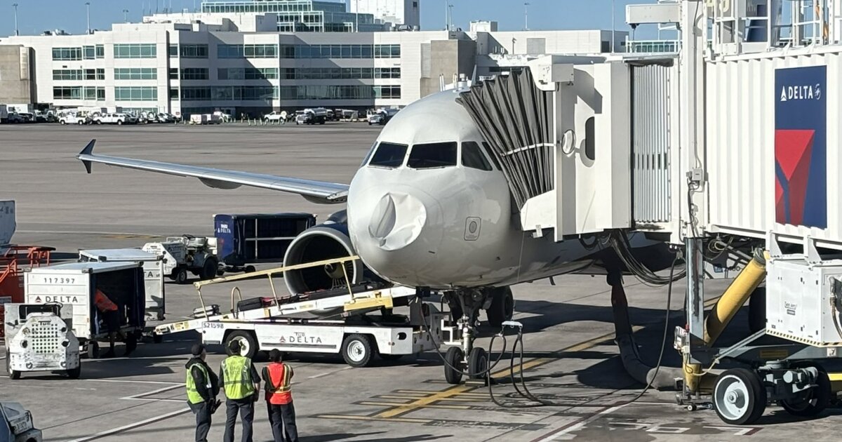 Delta plane safely lands in Denver with visible damage to its nose
